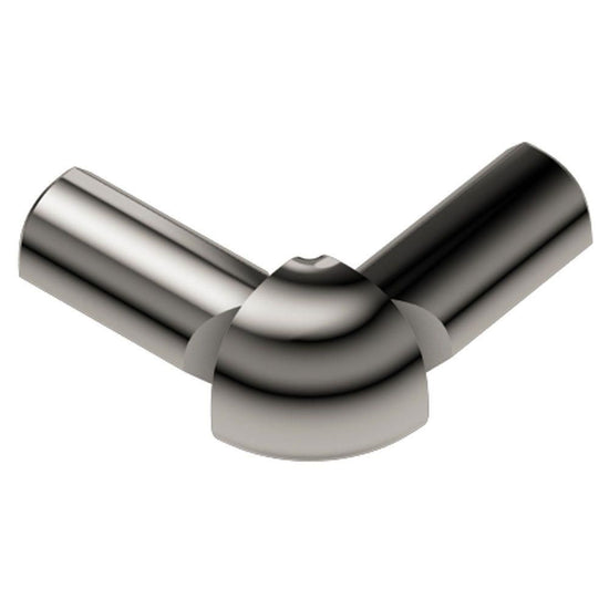 Schluter RONDEC Coin extérieur à 2 bouts 90° - aluminium anodisé nickel poli 1/2" (12.5 mm)