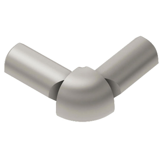 Schluter RONDEC Coin extérieur à 2 bouts 90° - aluminium anodisé nickel mat 1/2" (12.5 mm)