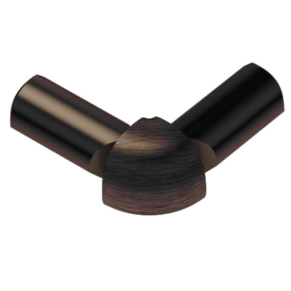 Schluter RONDEC Coin extérieur à 2 bouts 90° - aluminium anodisé bronze antique brossé 5/16" (8 mm)