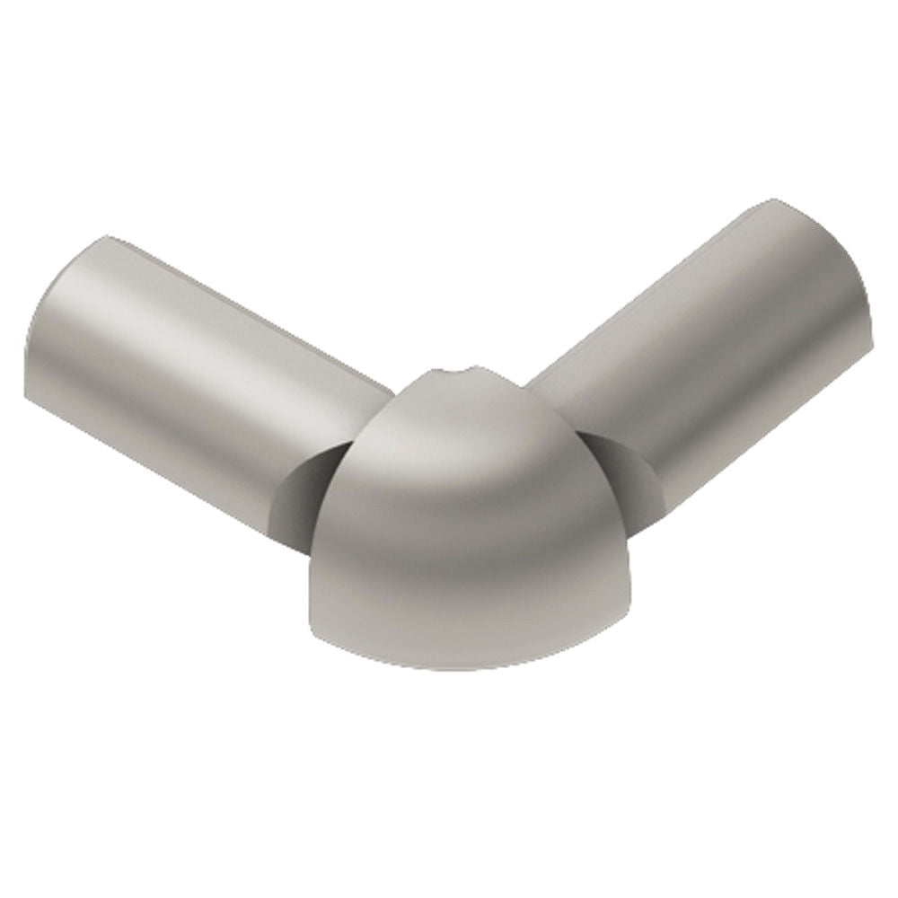 Schluter RONDEC Coin extérieur à 2 bouts 90° - aluminium anodisé nickel mat 5/16" (8 mm)