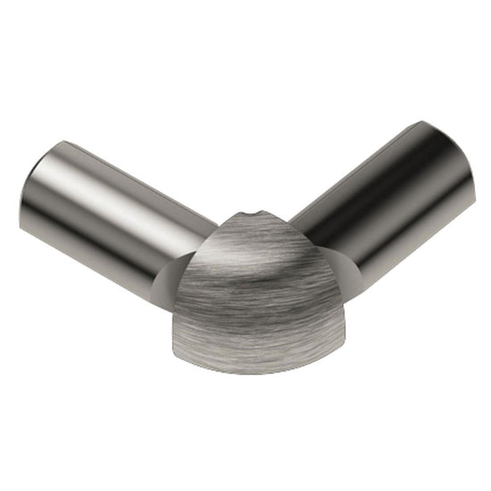 Schluter RONDEC Coin extérieur à 2 bouts 90° - aluminium anodisé nickel brossé 5/16" (8 mm)