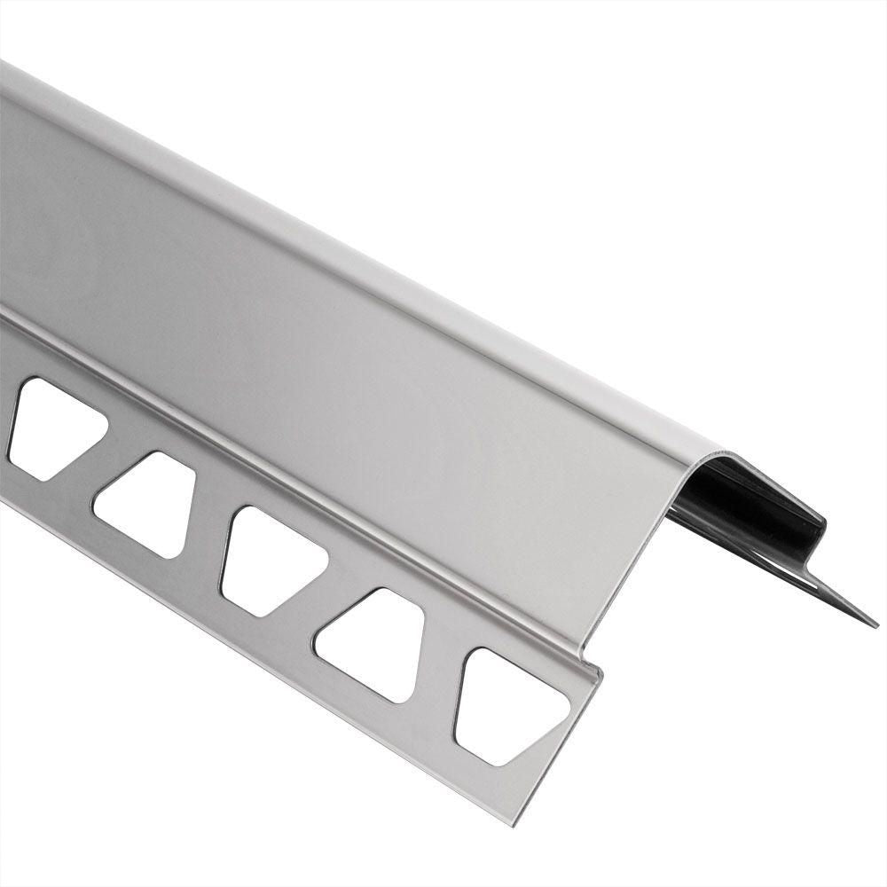 Schluter ECK-E Profilé robustre de protection des angles extérieurs à 90° - acier inoxydable (V2) 1-15/32"x 6' 7" x 1/4" (6 mm)