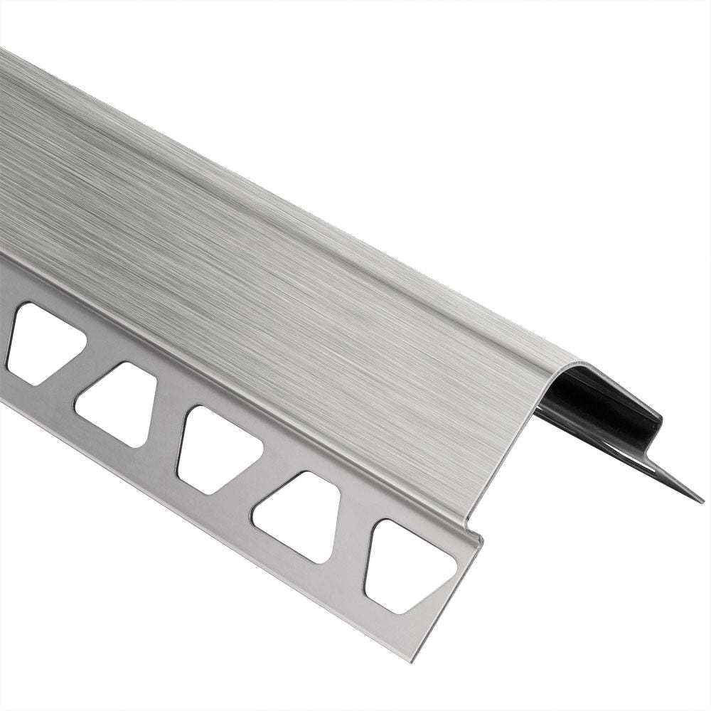 Schluter ECK-E Profilé robustre de protection des angles extérieurs à 90° - acier inoxydable (V2) brossé 1-15/32"x 6" 7" x 1/4" (6 mm)