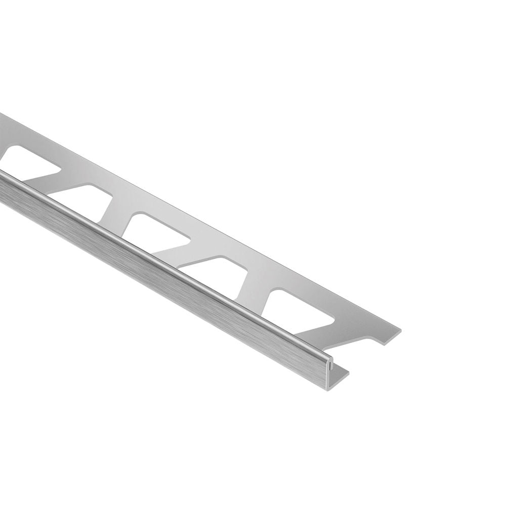 Schluter SCHIENE Profilé de bordure pour mur/plancher acier inoxydable (V2) brossé 5/16" (8 mm) x 8' 2-1/2"