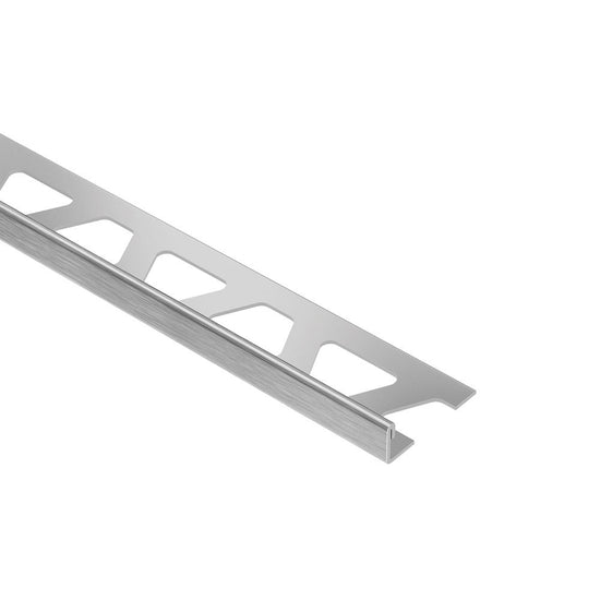 Schluter SCHIENE Profilé de bordure pour mur/plancher acier inoxydable (V2) brossé 5/16" (8 mm) x 8' 2-1/2"