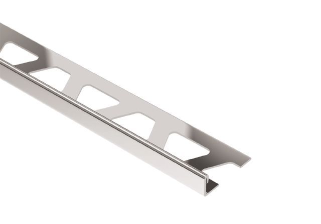 Schluter SCHIENE Profilé de bordure pour mur/plancher acier inoxydable (V2) 5/16" (8 mm) x 10'