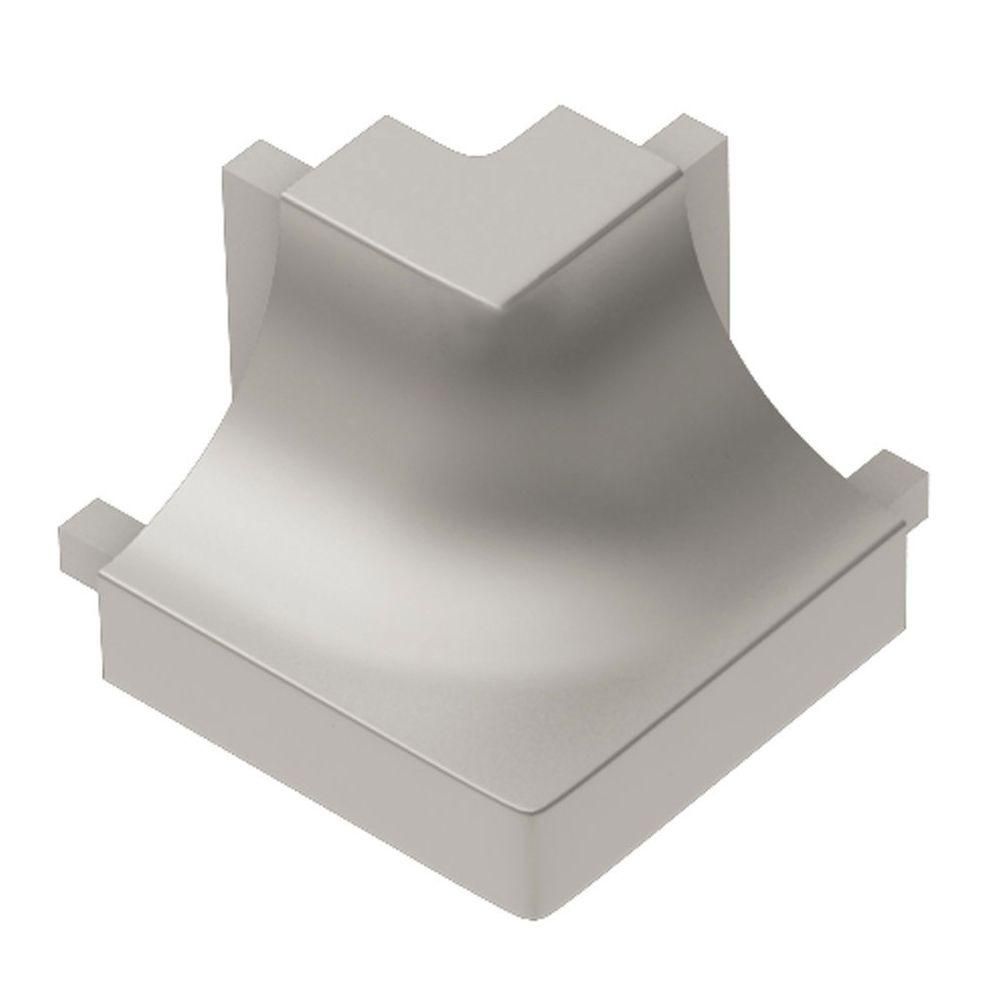 Schluter DILEX-AHK Coin extérieur carré 90° avec un radius de 3/8" (10 mm) - aluminium anodizé nickel mat