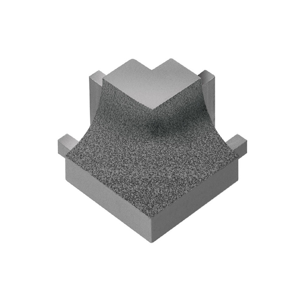 Schluter DILEX-AHK Coin extérieur carré 90° avec un radius de 3/8" (10 mm) - aluminium étain