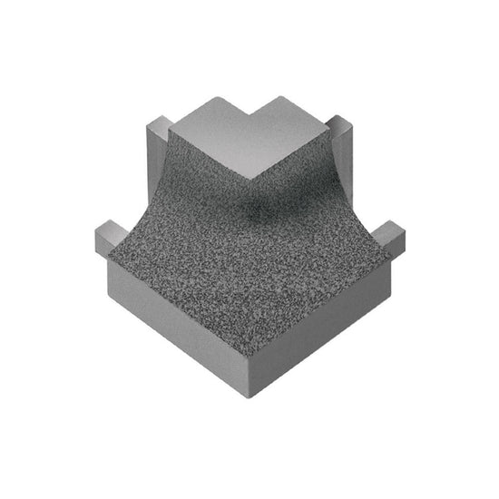 Schluter DILEX-AHK Coin extérieur carré 90° avec un radius de 3/8" (10 mm) - aluminium étain