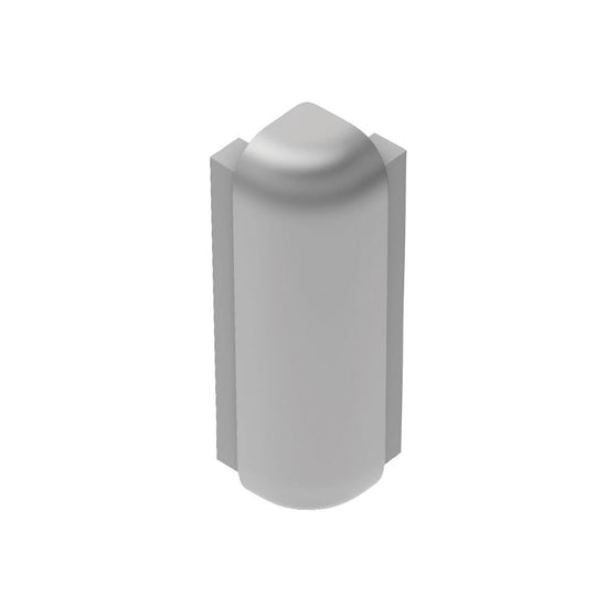 Schluter RONDEC-STEP Coin extérieur 90° avec ailette verticale de 2-1/4" - aluminium anodisé mat 1/2" (12.5 mm)