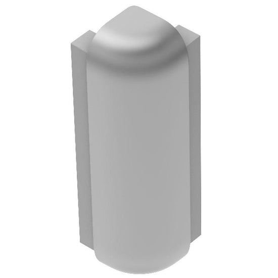Schluter RONDEC-STEP Coin extérieur 90° avec ailette verticale de 1-1/2" - aluminium anodisé mat 5/16" (8 mm)