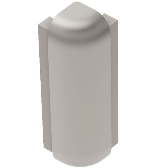Schluter RONDEC-STEP Coin extérieur 90° avec ailette verticale de 1-1/2" - aluminium anodisé nickel mat 5/16" (8 mm)