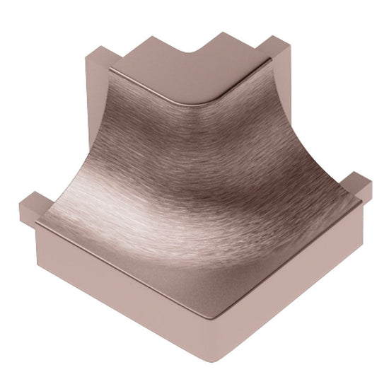 Schluter DILEX-AHK Coin extérieur rond 90° avec un radius de 3/8" (10 mm) - aluminium anodisé cuivre brossé