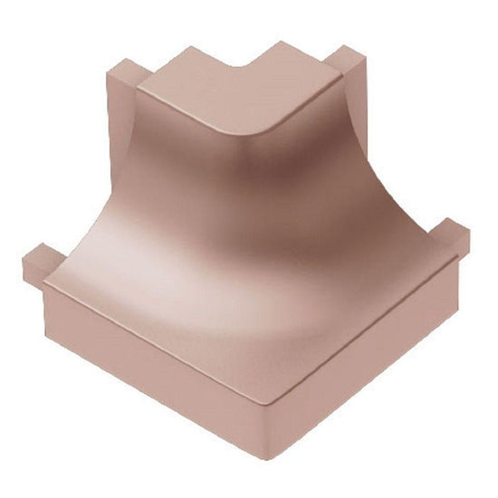 Schluter DILEX-AHK Coin extérieur rond 90° avec un radius de 3/8" (10 mm) - aluminium anodisé cuivre mat