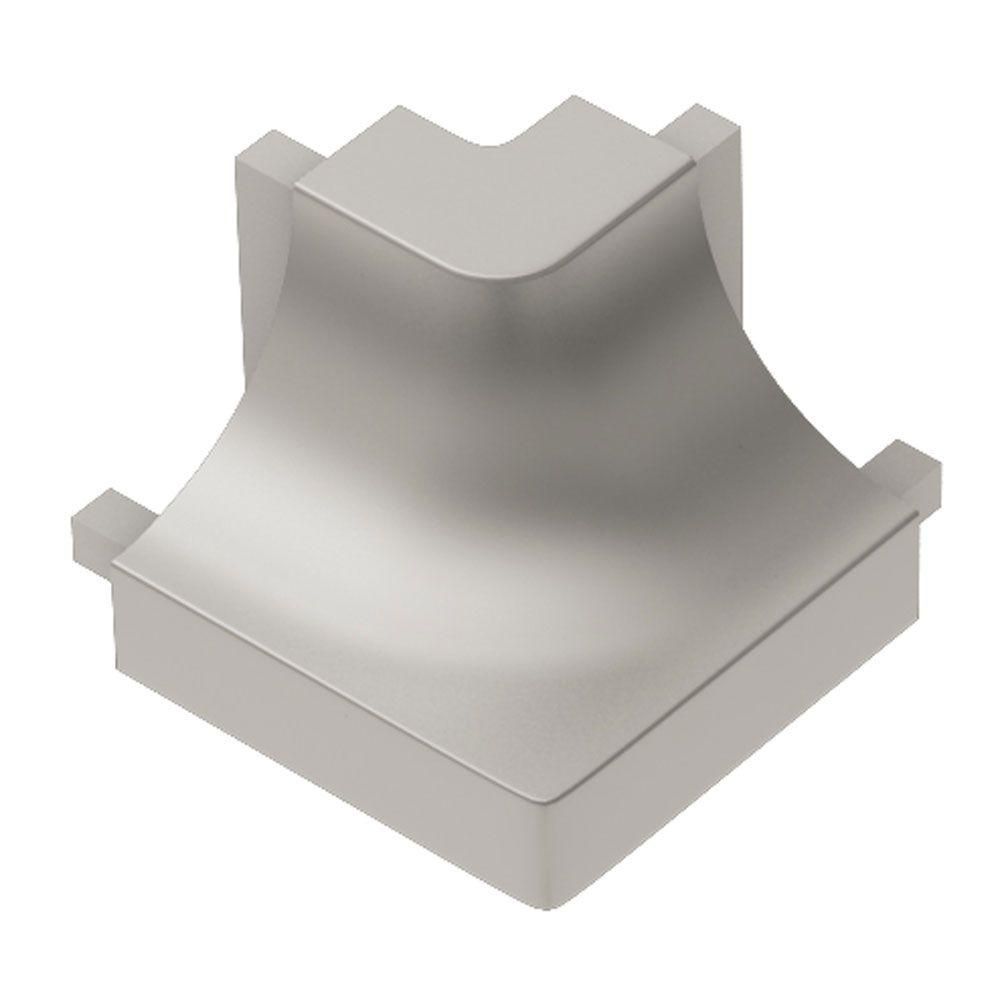 Schluter DILEX-AHK Coin extérieur rond 90° avec un radius de 3/8" (10 mm) - aluminium anodizé nickel mat