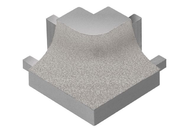 Schluter DILEX-AHK Coin extérieur rond 90° avec un radius de 3/8" (10 mm) - aluminium grège