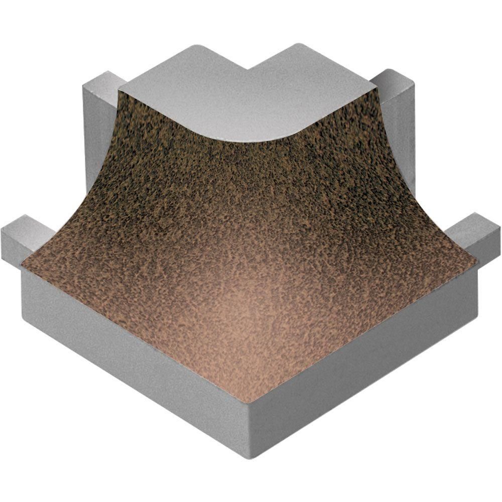 Schluter DILEX-AHK Coin extérieur rond 90° avec un radius de 3/8" (10 mm) - aluminium bronze