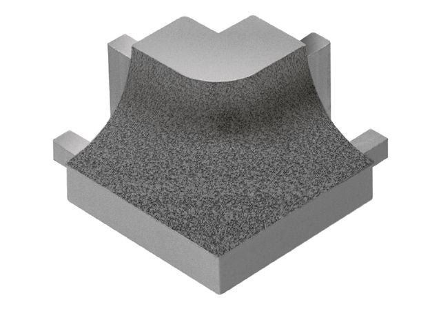 Schluter DILEX-AHK Coin extérieur rond 90° avec un radius de 3/8" (10 mm) - aluminium gris pierre