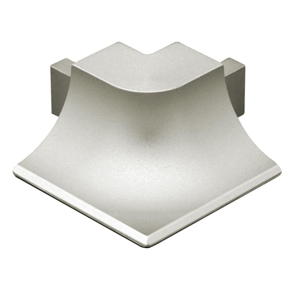 Schluter DILEX-AHKA Coin extérieur 90° avec un radius de 3/8" (10 mm) - aluminium anodisé nickel mat