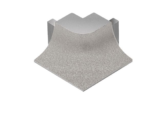 Schluter DILEX-AHKA Coin extérieur 90° avec un radius de 3/8" (10 mm) - aluminium grège