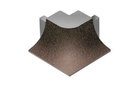 Schluter DILEX-AHKA Coin extérieur 90° avec un radius de 3/8" (10 mm) - aluminium bronze