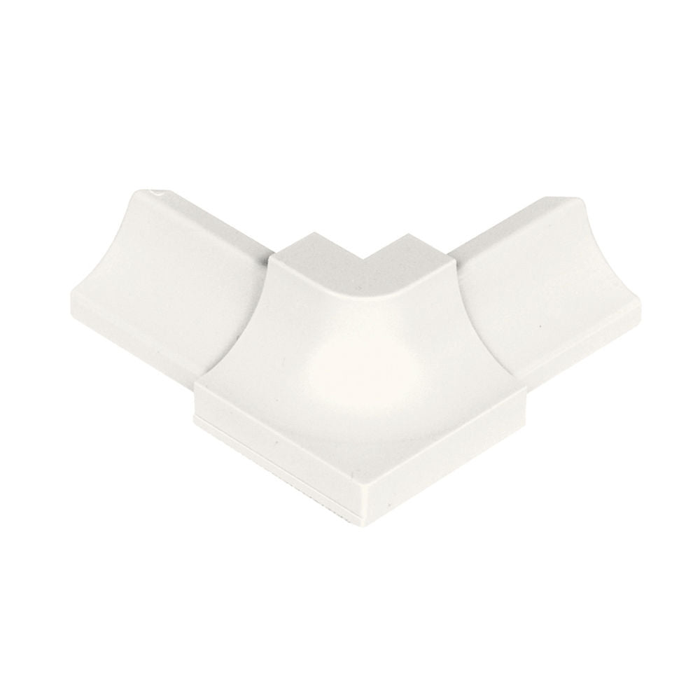 Schluter DILEX-PHK Outside Corner 90° avec un radius de 3/8" (10 mm) - plastique PVC blanc