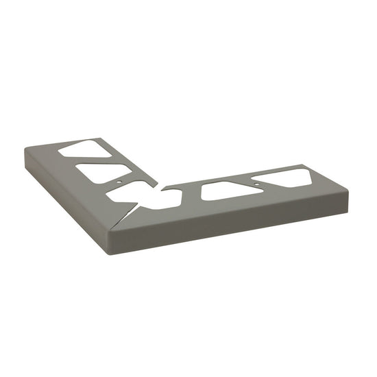 Schluter BARA-RW Coin extérieur 90° pour profilé de bordure de balcon aluminium gris métallique 6" (150 mm)