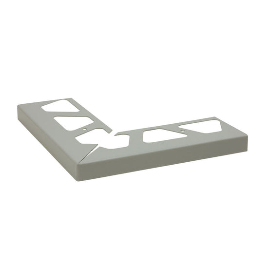Schluter BARA-RW Coin extérieur 90° pour profilé de bordure de balcon aluminium gris classique 1" (25 mm)
