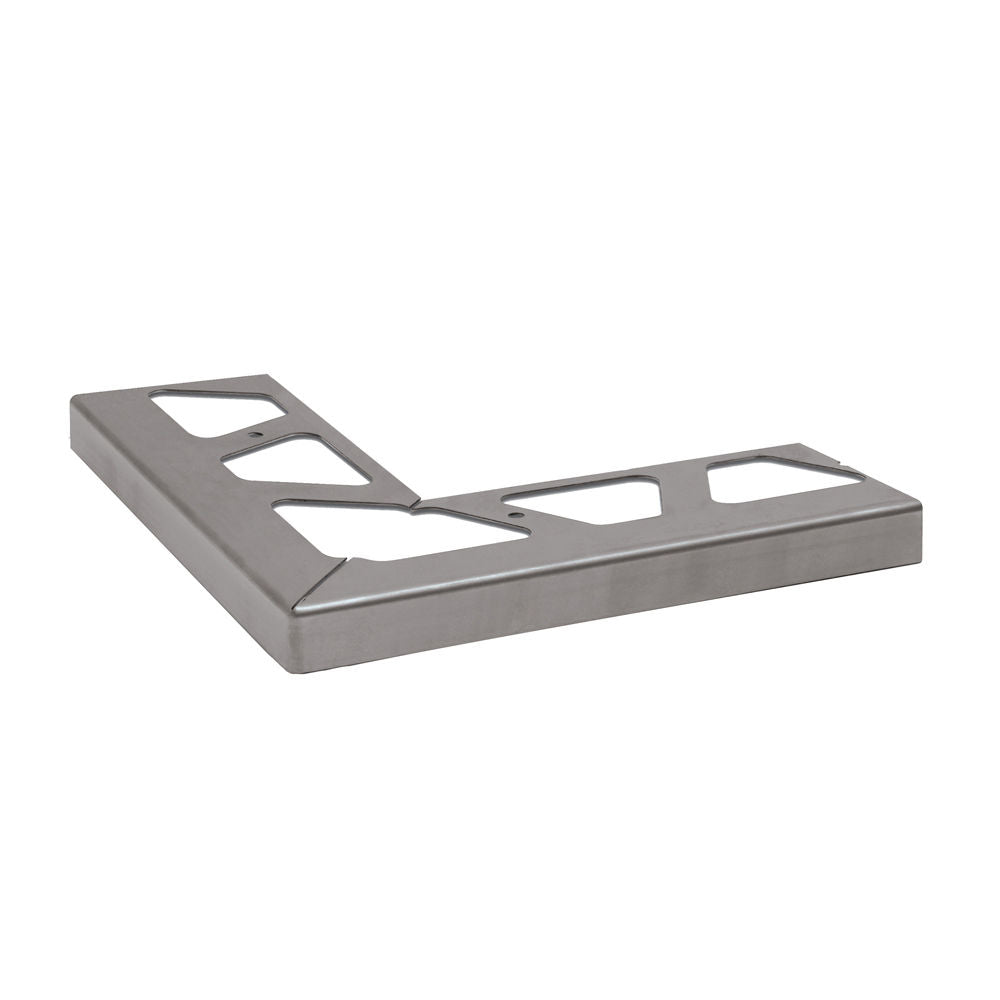 Schluter BARA-RW Coin extérieur 90° pour profilé de bordure de balcon acier inoxydable (V2) 1-9/16" (40 mm)