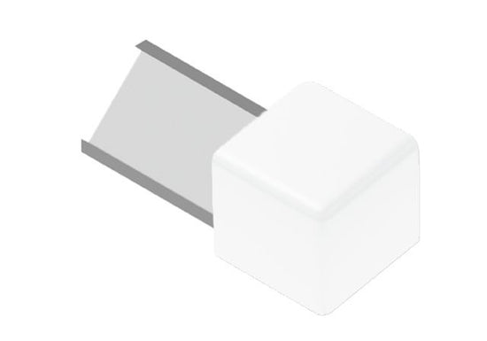 Schluter QUADEC Coin extérieur 90° Aluminium Blanc Éclatant 3/8" (10 mm)