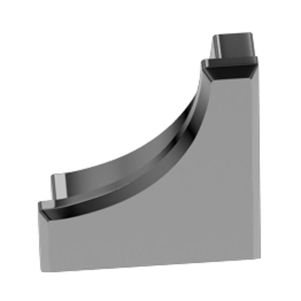 Schluter DILEX-AHK Cap de fermeture - aluminium anodisé chrome poli