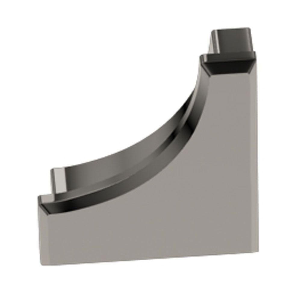 Schluter DILEX-AHK Cap de fermeture - aluminium anodizé nickel poli