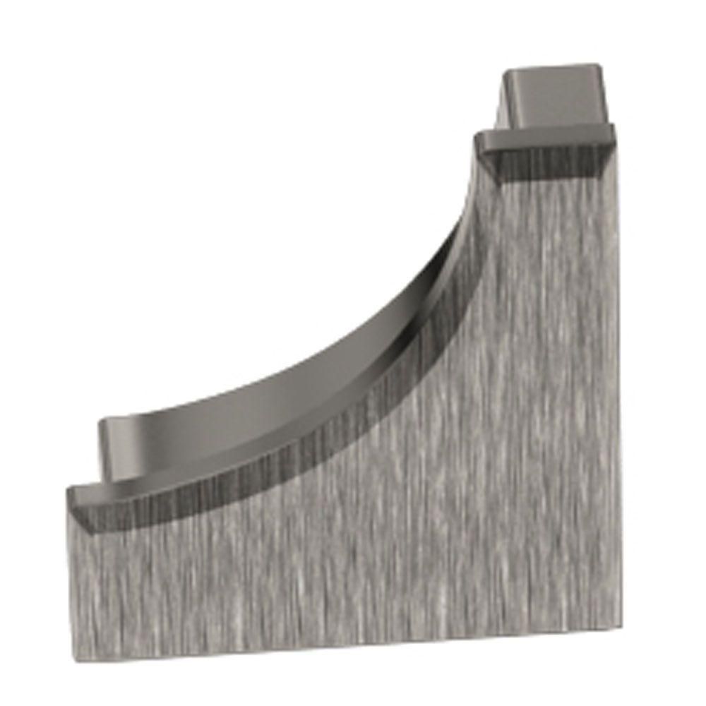 Schluter DILEX-AHK Cap de fermeture - aluminium anodisé nickel brossé