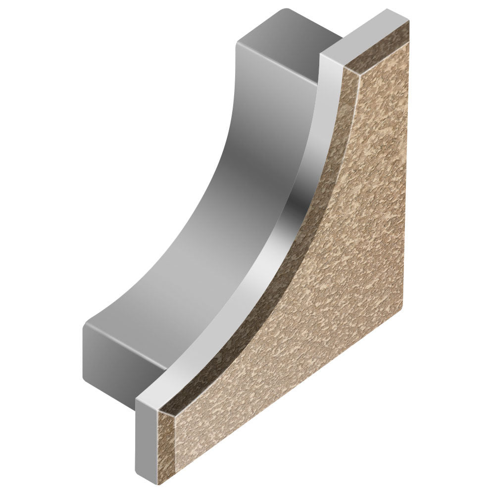Schluter DILEX-AHK Cap de fermeture - aluminium beige