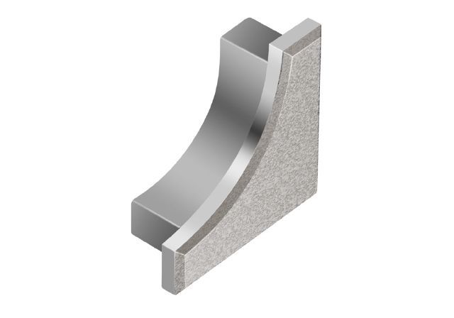 Schluter DILEX-AHK Cap de fermeture - aluminium grège