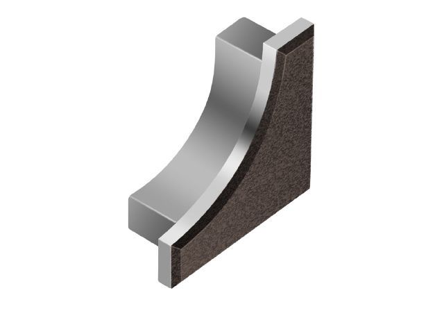 Schluter DILEX-AHK Cap de fermeture - aluminium anthracite foncé
