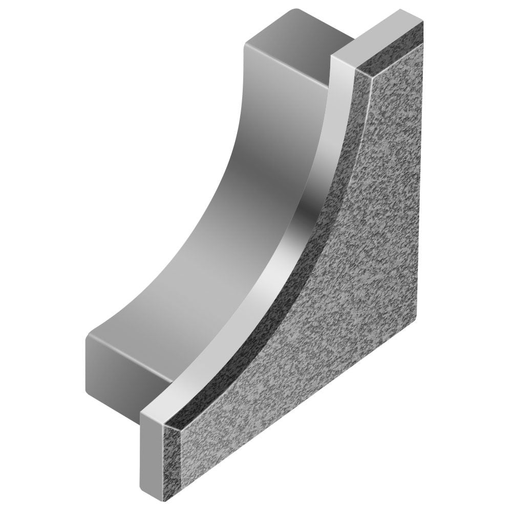 Schluter DILEX-AHK Cap de fermeture - aluminium étain