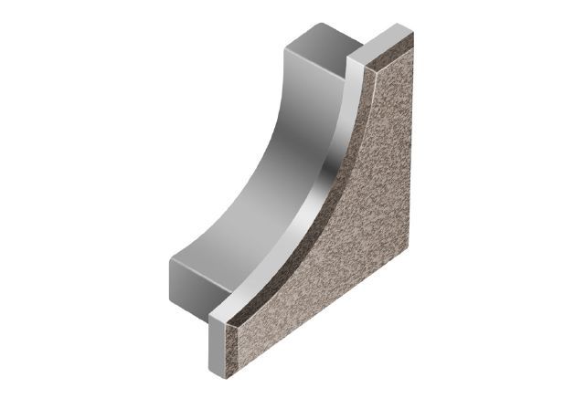 Schluter DILEX-AHK Cap de fermeture - aluminium anthracite clair