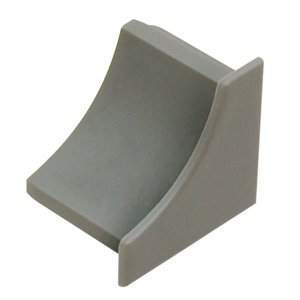 Schluter DILEX-HKW Cap de fermeture avec un radius de 11/16" (18 mm) plastique PVC gris