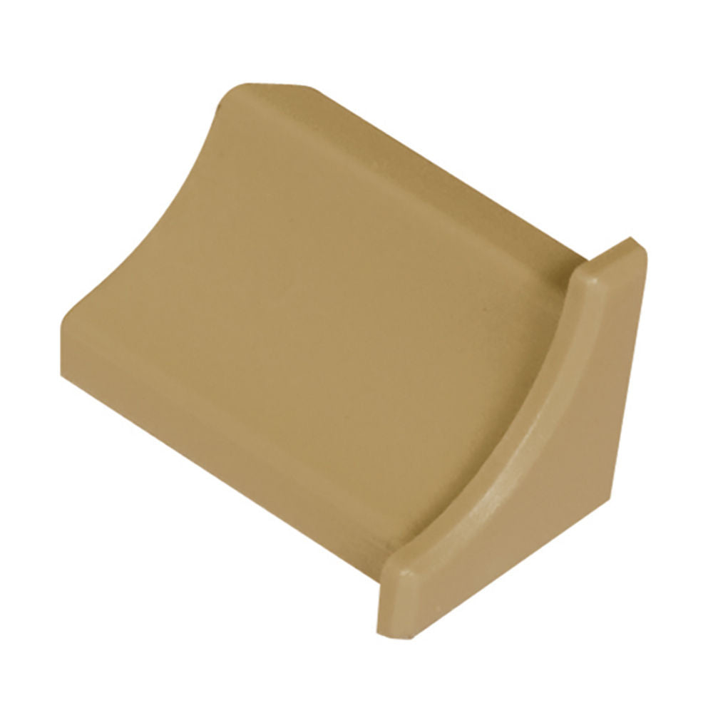 Schluter DILEX-PHK End Cap avec un radius de 3/8" (10 mm) - plastique PVC beige clair