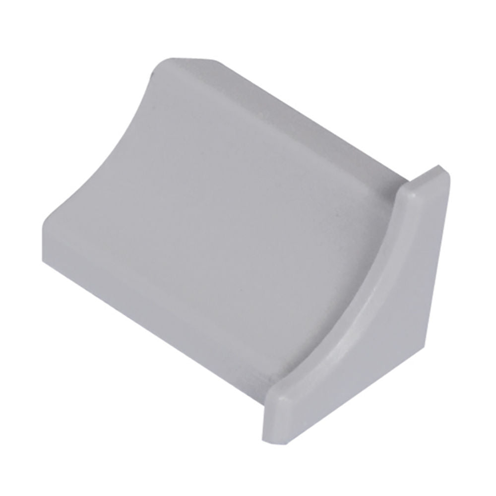 Schluter DILEX-PHK End Cap avec un radius de 3/8" (10 mm) - plastique PVC gris classique