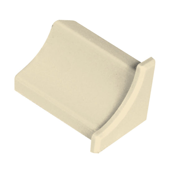 Schluter DILEX-PHK End Cap avec un radius de 3/8" (10 mm) - plastique PVC sable