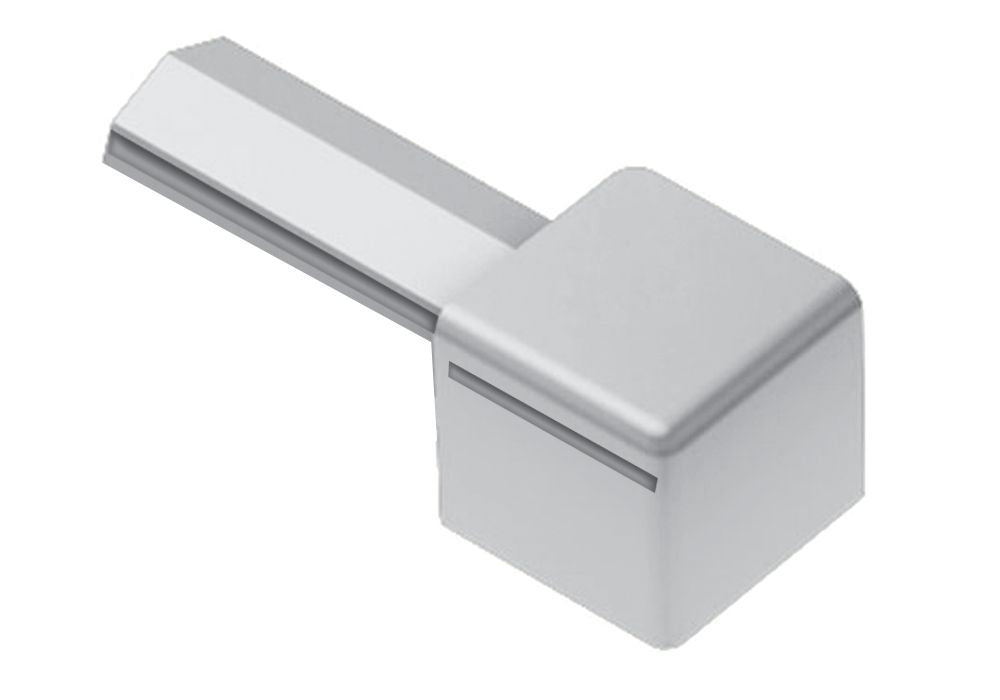 Schluter QUADEC Coin extérieur 90° PVC gris clair - 7/16" (11 mm)