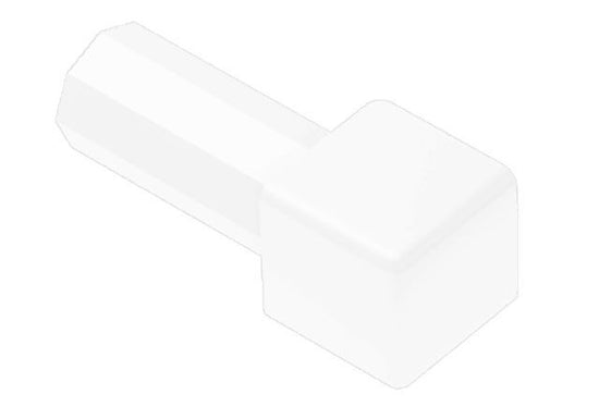 Schluter QUADEC Coin intérieur/extérieur 90° - plastique PVC blanc éclatant 1/2" (12.5 mm)