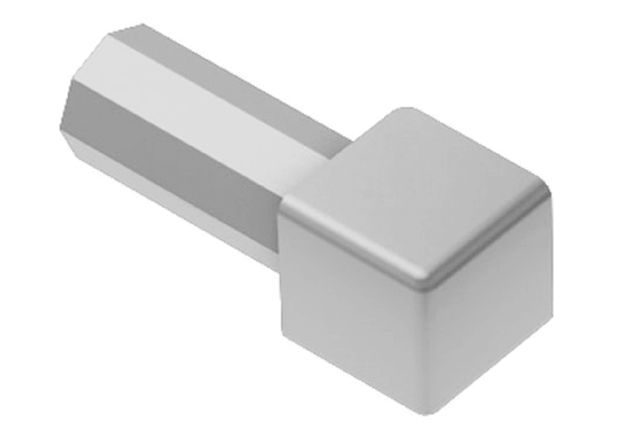 Schluter QUADEC Coin intérieur/extérieur 90° - plastique PVC gris classique 1/2" (12.5 mm)