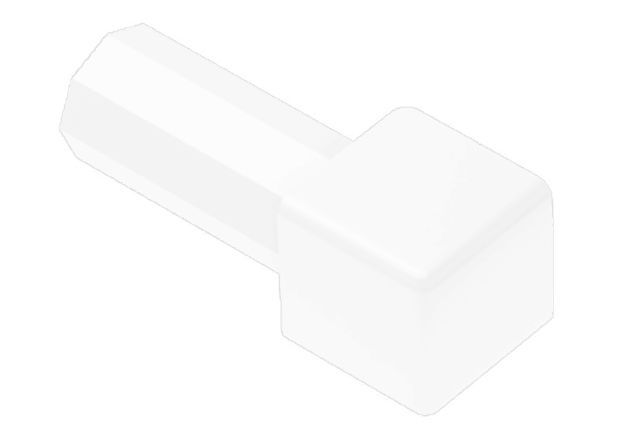 Schluter QUADEC Coin intérieur/extérieur 90° - plastique PVC blanc éclatant 5/16" (8 mm)