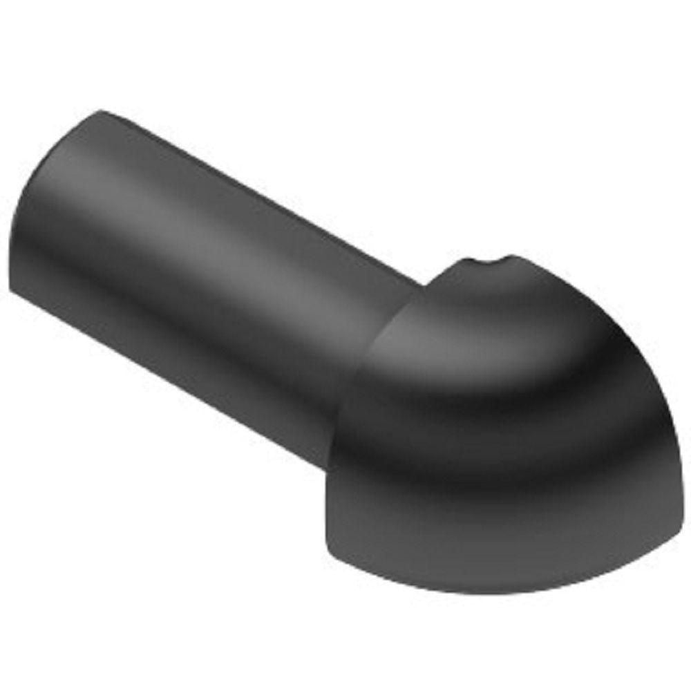 Schluter RONDEC Coin extérieur 90° - plastique PVC noir 3/8" (10 mm)