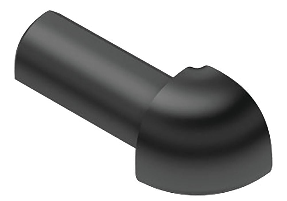 Schluter RONDEC Coin extérieur 90° PVC noir - 7/16" (11 mm)