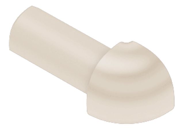 Schluter RONDEC Coin extérieur 90° - plastique PVC sable 1/2" (12.5 mm)