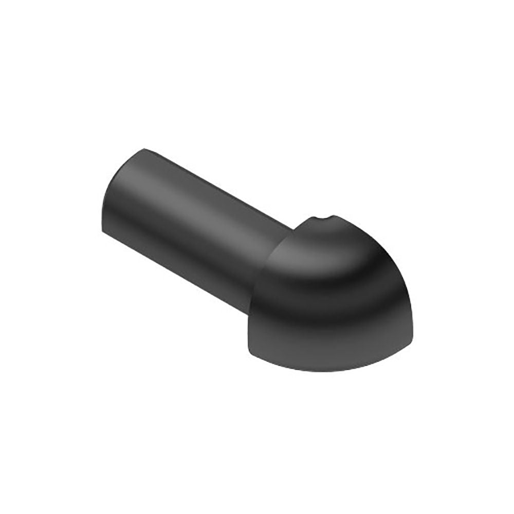 Schluter RONDEC Coin extérieur 90° - plastique PVC noir 1/4" (6 mm)